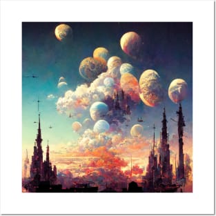 Cloud Moons - Fantasy Landscape Posters and Art